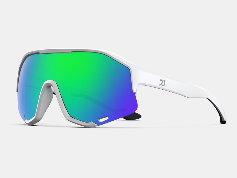 RB01 White Green Sports Sunglasses